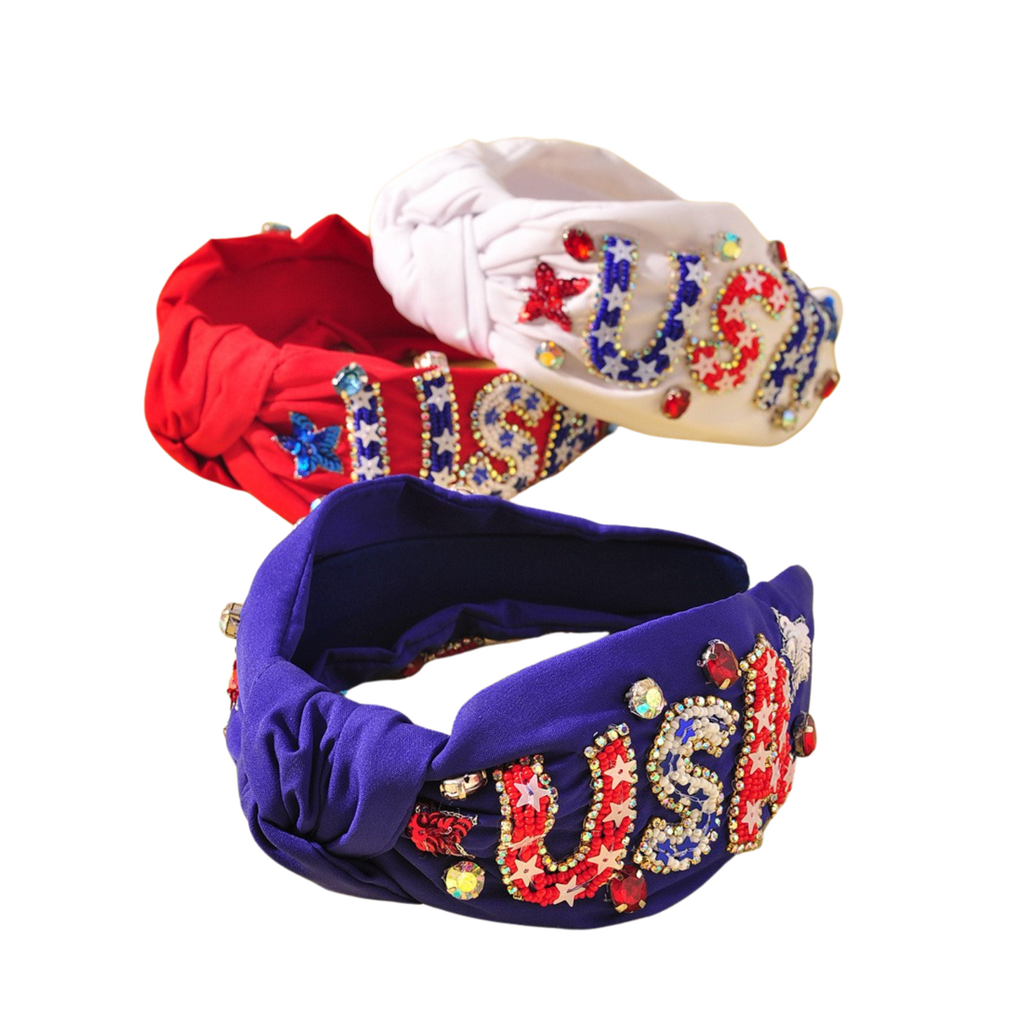 usa headbands, patriotic headbands, July 4th headbands