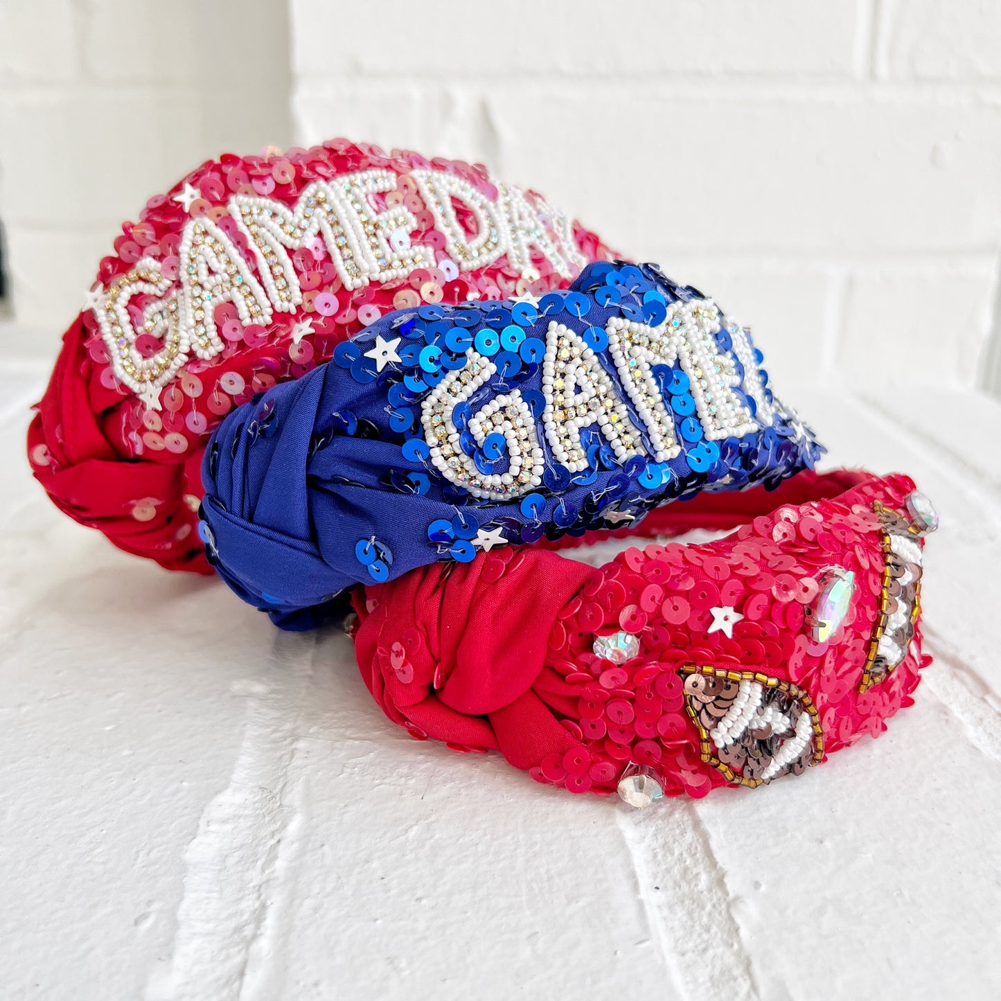 Sequin Game Day Headbands
