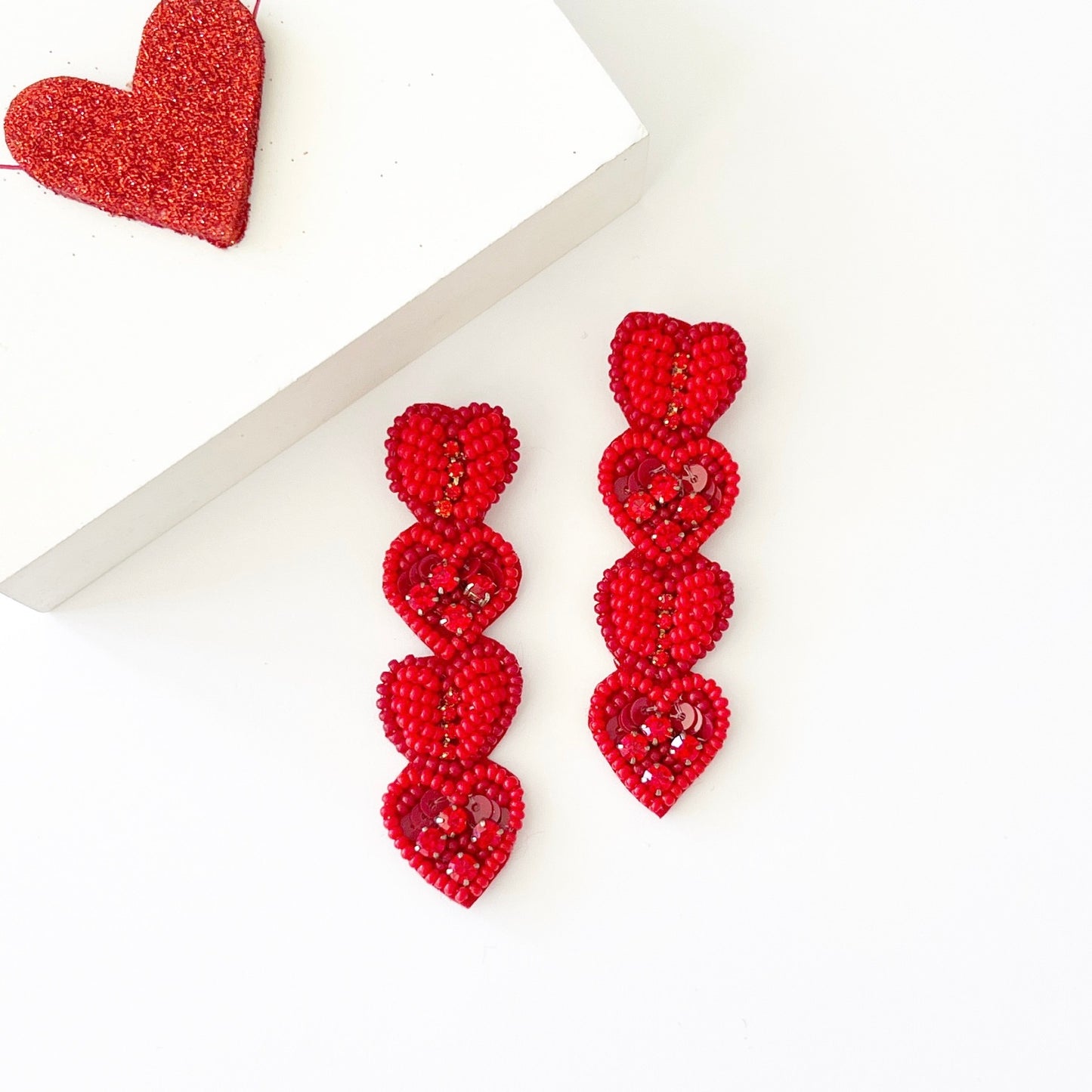 Stacked Heart Earrings