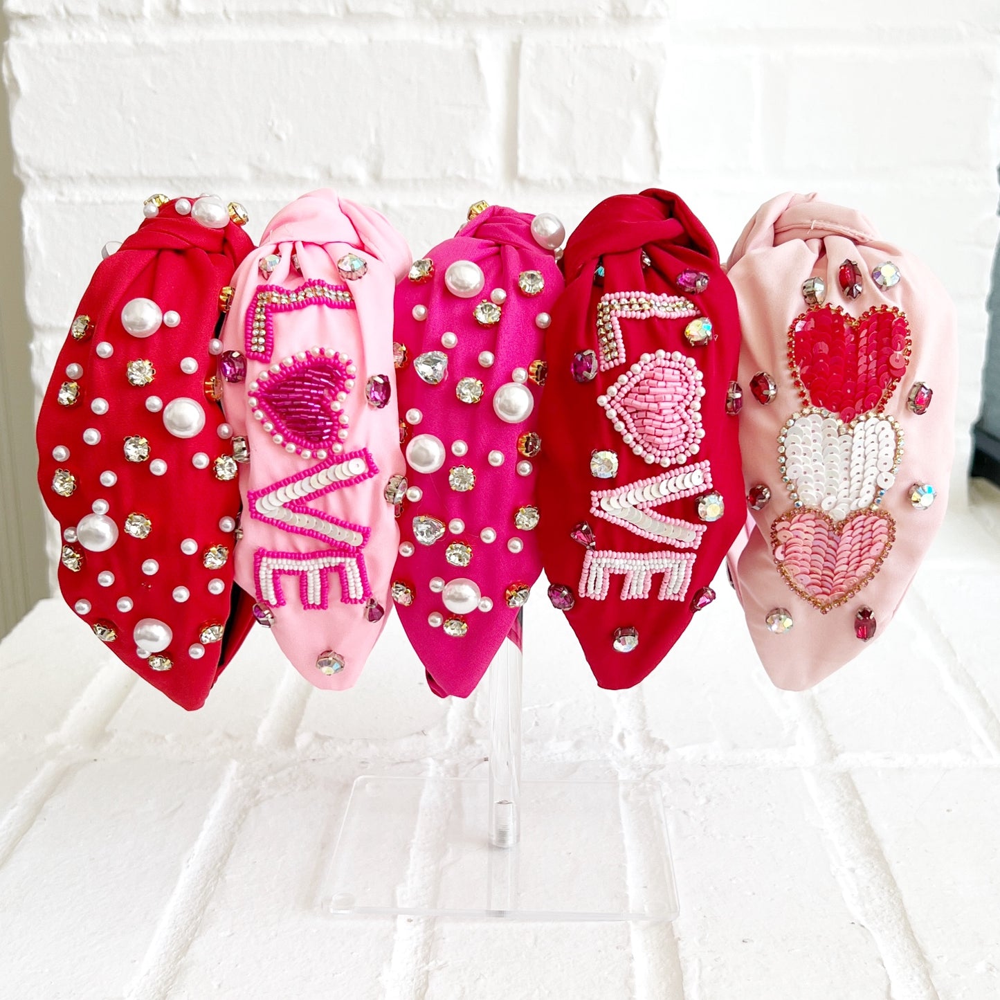 Stacked Hearts Headband