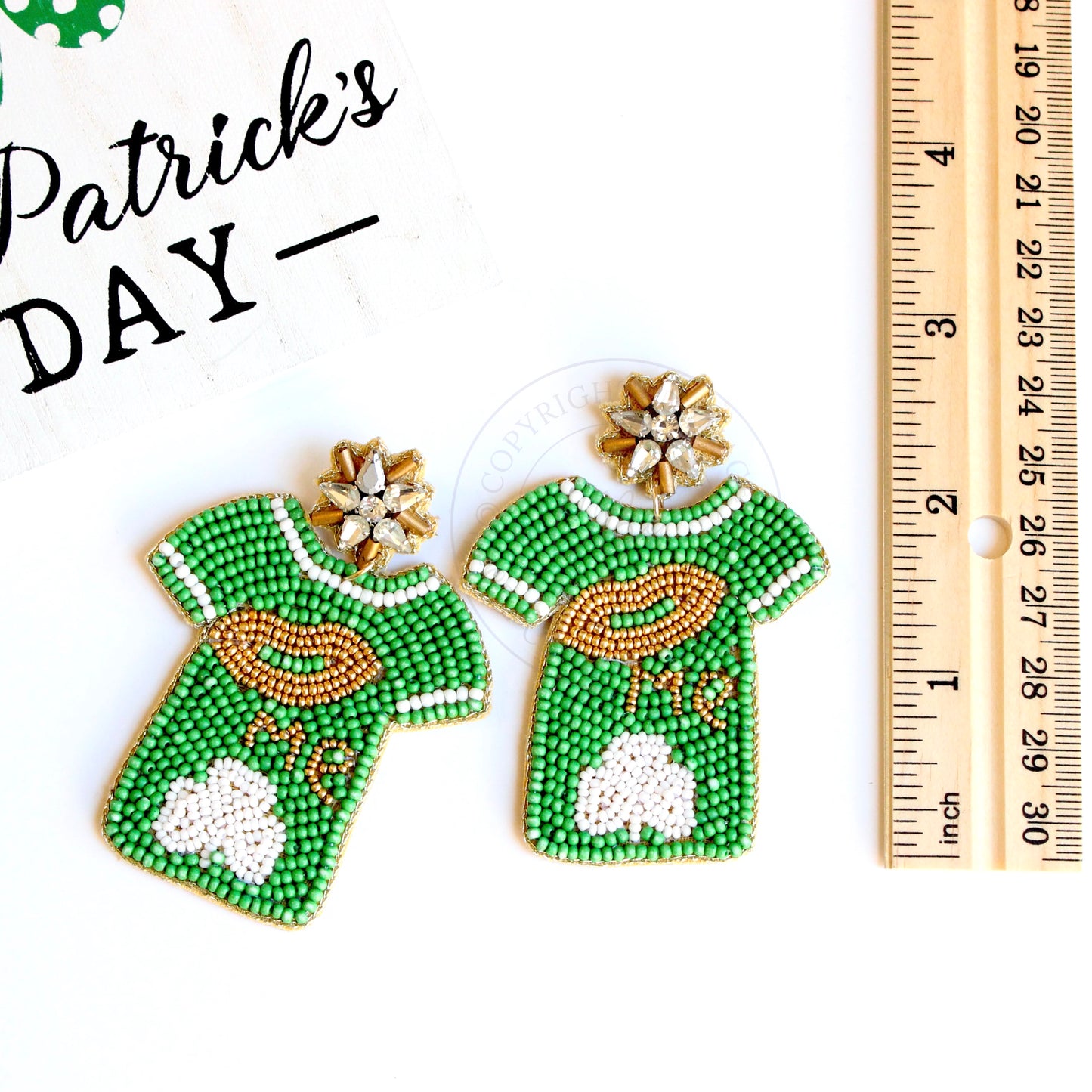 Kiss Me St. Patrick's Day Earrings