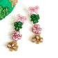 Stacked Shamrock Earrings