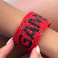 Beaded Game Day Cuff