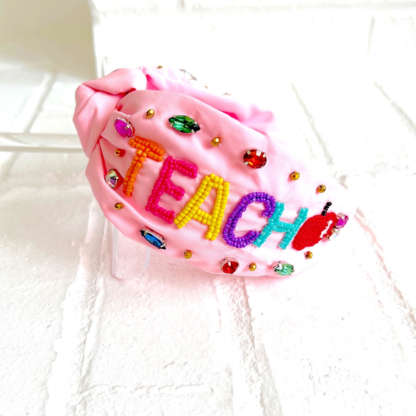Pink Teach Headband