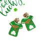 Kiss Me St. Patrick's Day Earrings