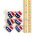 Patriotic Stacked Heart Earrings