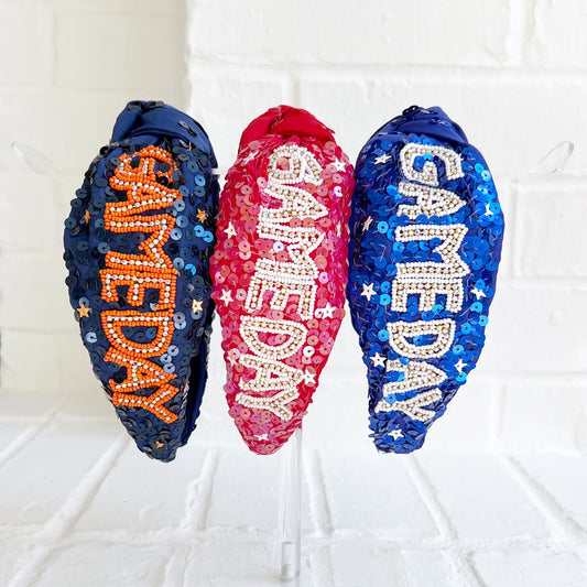Sequin Game Day Headbands