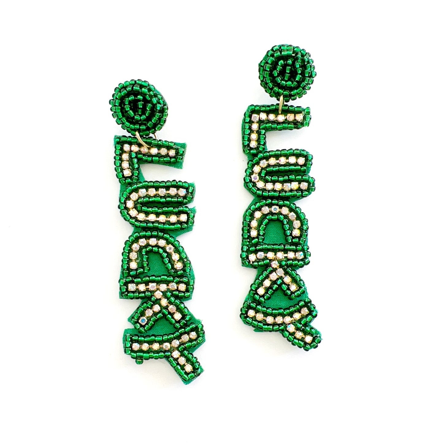 Lucky Green Earrings