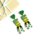Green LUCK Earrings