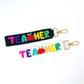 Beaded Teacher Keychains