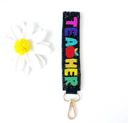 Beaded Teacher Keychains