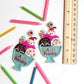 Happy Birthday Ice Cream Earrings