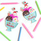 Happy Birthday Ice Cream Earrings