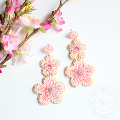 Pastel Floral Earrings