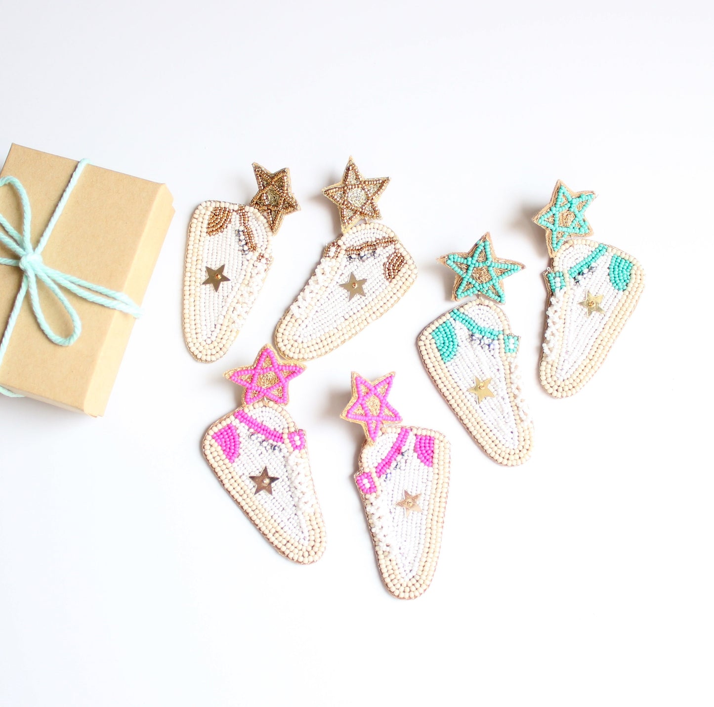 Sneaker Beaded Earrings