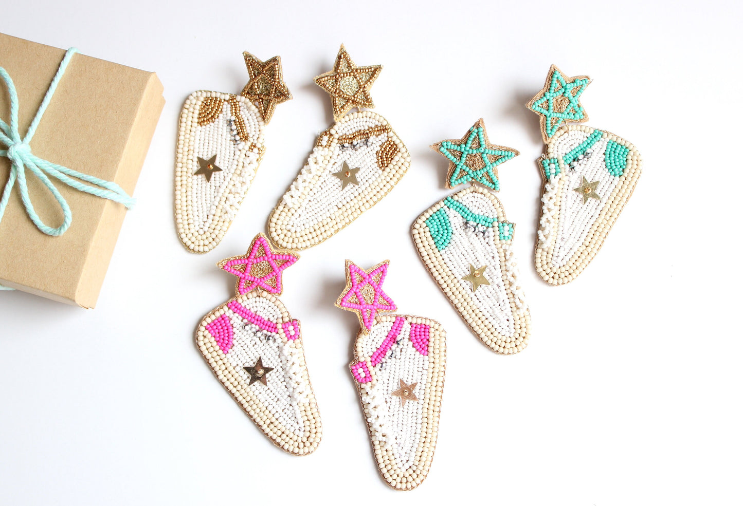 Sneaker Beaded Earrings