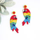 Parrot Beaded Earrings