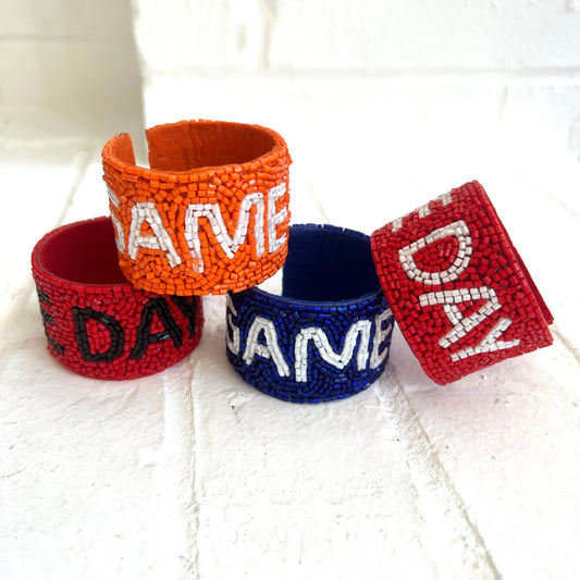 Beaded Game Day Cuff