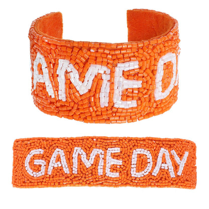 Beaded Game Day Cuff