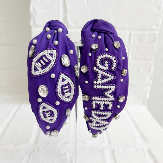 Purple Football / Game Day Headbands