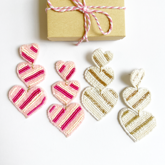 Stacked Heart Earrings